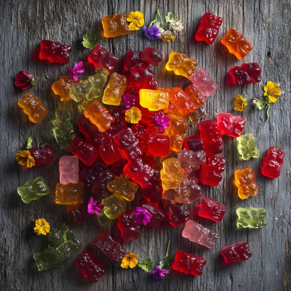 Homemade Gummies with Fruit Juice and Gelatin