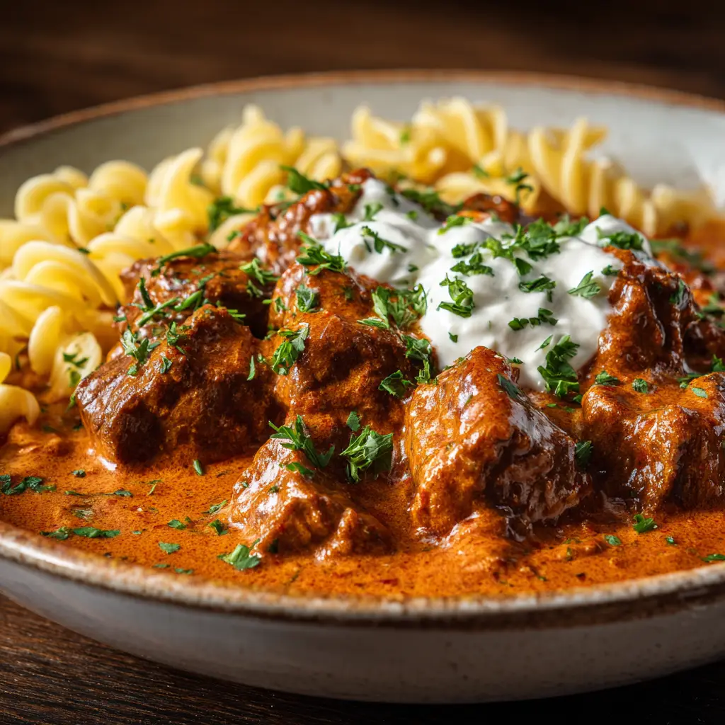 German Goulash with Beef Chuck and Sweet Paprika